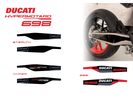 Ducati hypermotard 698 swing arm decals