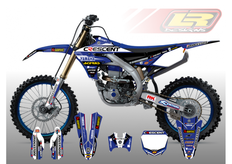 CRESCENT YAMAHA DECAL KIT