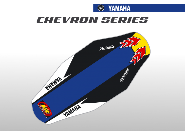 Yamaha Chevron Duratex Seat Cover – Blue/Black Yamaha Chevron Duratex Seat Cover – Blue/Black