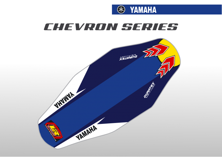 Yamaha Chevron Duratex Seat Cover– Blue/Blue