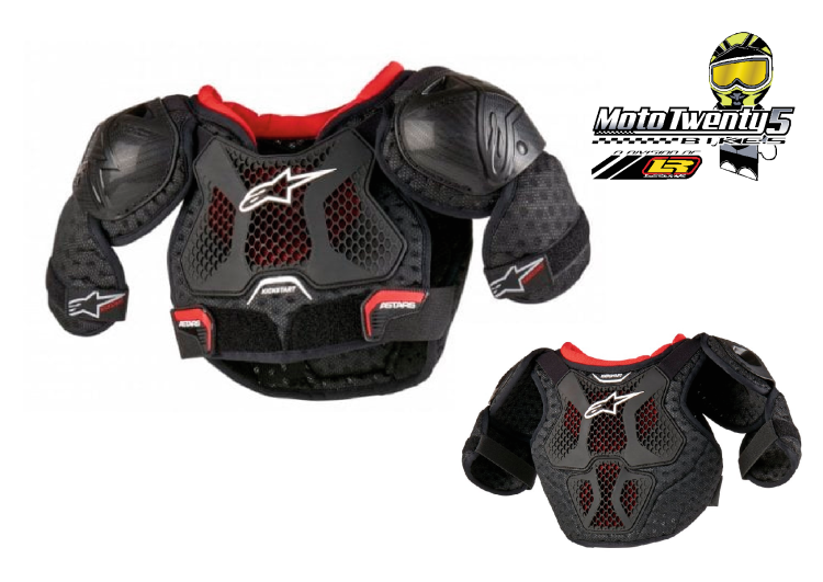 alpinestar Bionic Action Kickstart kids Chest Guard Black Red alpinestar Bionic Action Kickstart kids Chest Guard Black Red