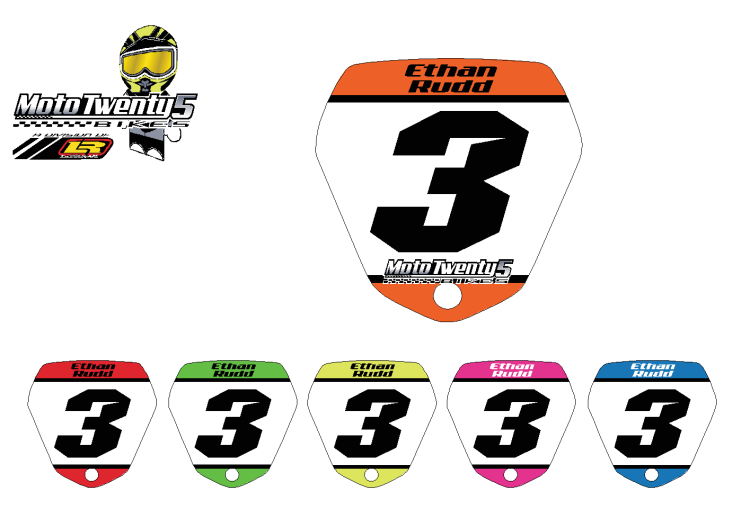 Revvi Front Number board decal- To fit Revvi 12" + 16" + 16" plus Revvi Front Number board decal- To fit Revvi 12" + 16" + 16" plus