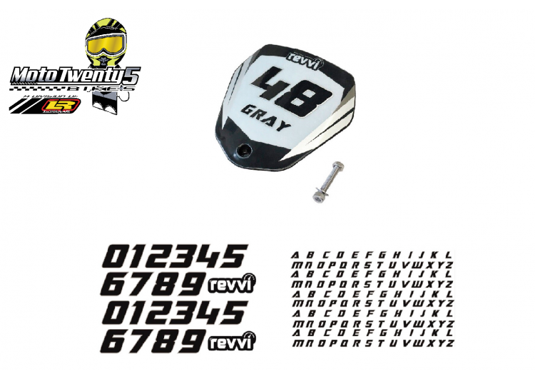 Revvi Front Number board - To fit Revvi 12" + 16" + 16" plus (Size 17cm) Revvi Front Number board - To fit Revvi 12" + 16" + 16" plus (Size 17cm)