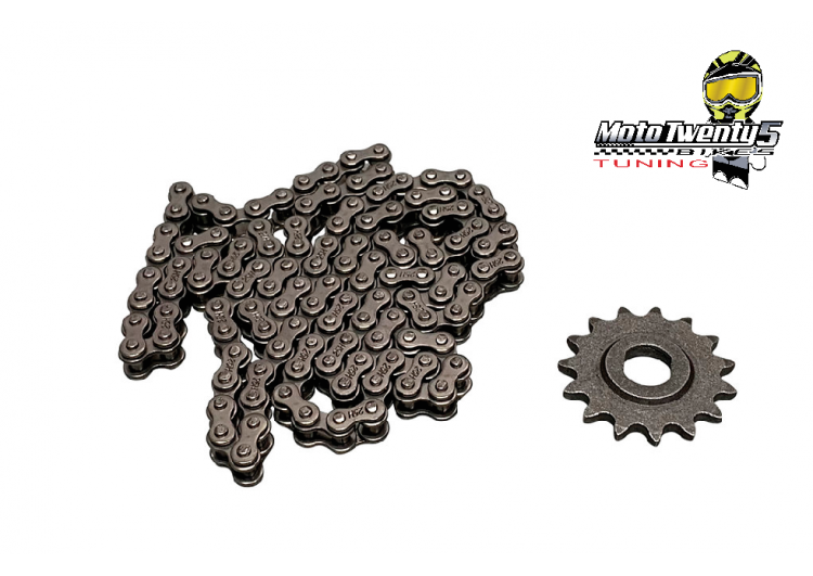 Revvi 16 plus 15T front sprocket and chain upgrade kit